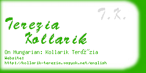 terezia kollarik business card